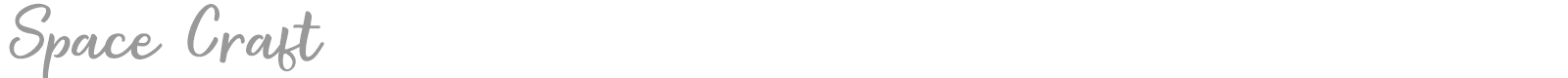 Space Craft font preview